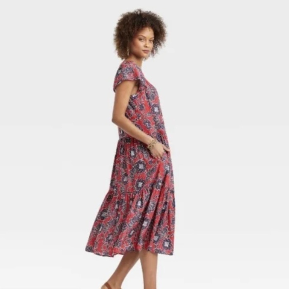 Knox Rose Red Floral Dress